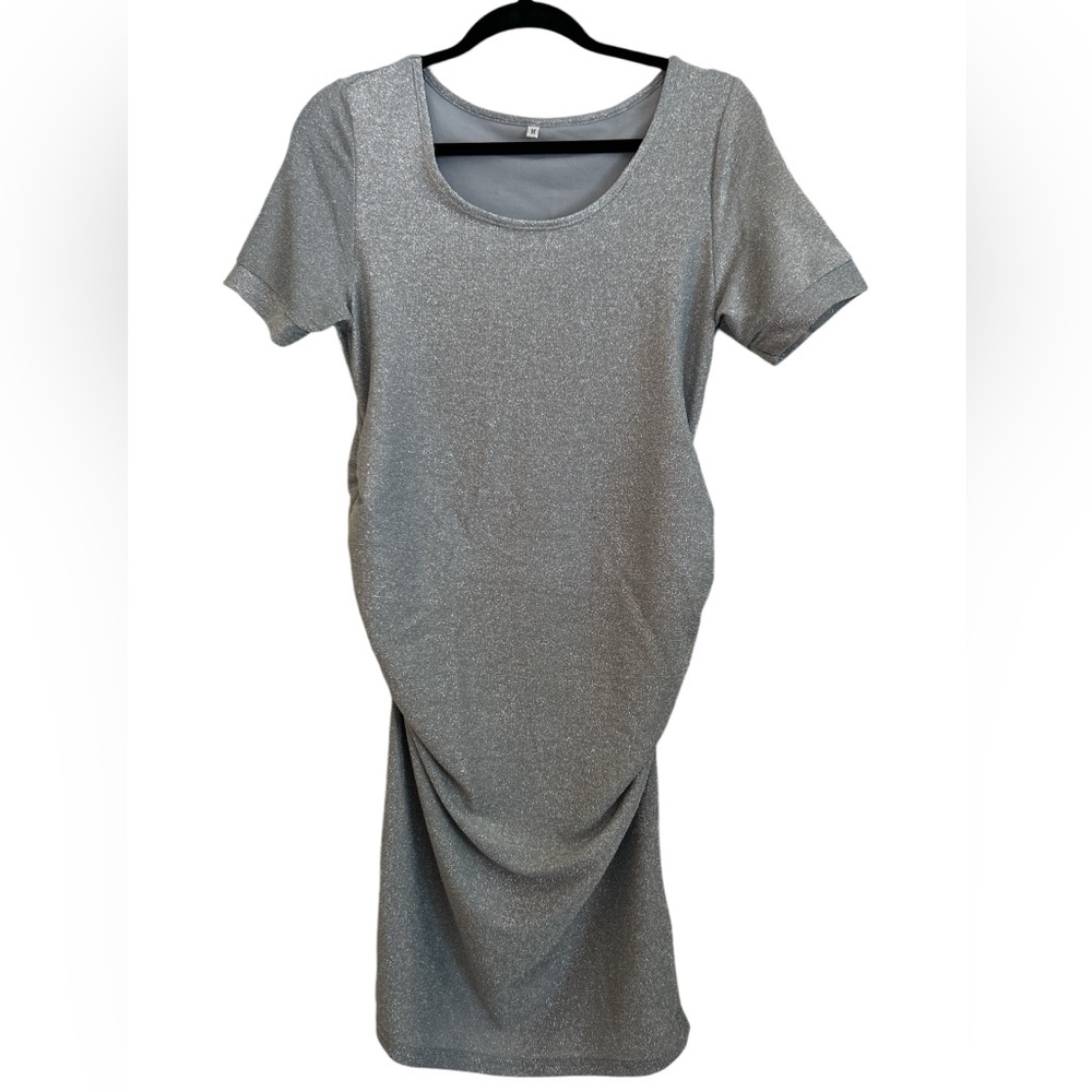Glitter maternity dress